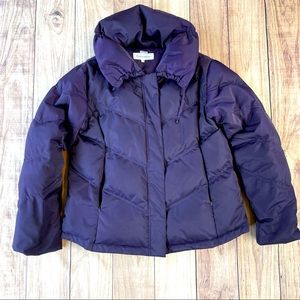 Calvin Klein dark purple down jacket XL